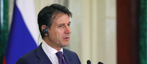 Встреча президента РФ В. Путина с премьер-министром Италии Дж. Конте - Sputnik Moldova-România