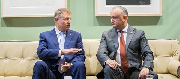 Igor Dodon şi Klaus Iohannis - Sputnik Moldova