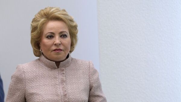 Președintele Consiliului Federal al Adunării Federale a Federației Ruse, Valentina Matvienko

 - Sputnik Moldova