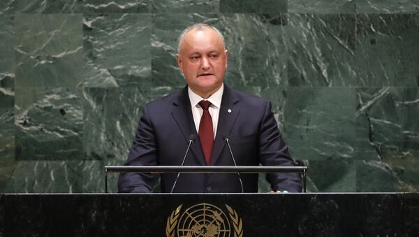 Igor Dodon la ONU - Sputnik Moldova-România