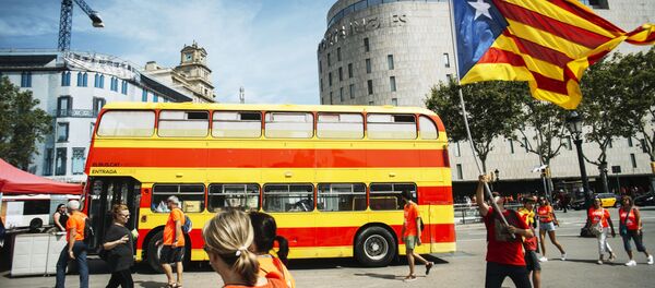 Акции сторонников независимости Каталонии в Барселоне Акции сторонников независимости Каталонии в Барселоне - Sputnik Moldova-România