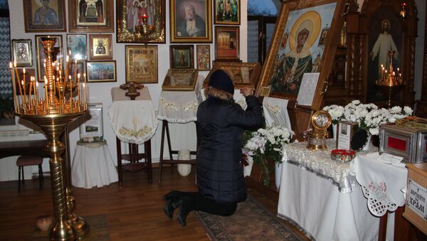 Icoana cu Moaștele Sfintei Fericitei Matrona de la Moscova - Sputnik Moldova