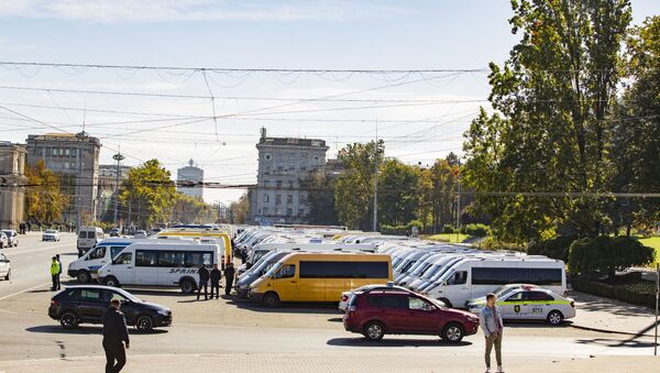 Protest transportatori, 09 octombrie 2019 - Sputnik Moldova
