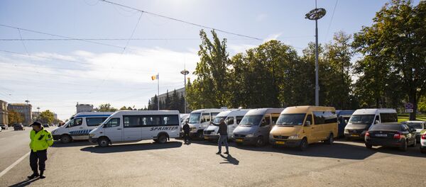 Protest transportatori, 09 octombrie 2019 - Sputnik Молдова