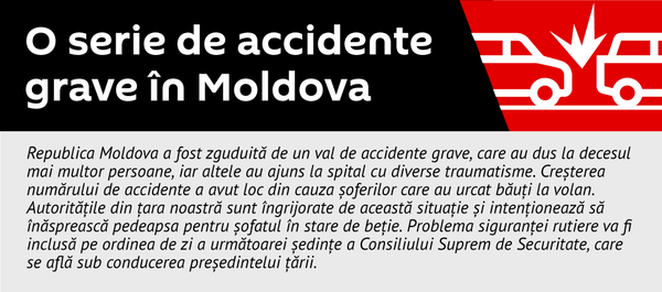O serie de accidente grave în Moldova - Sputnik Moldova