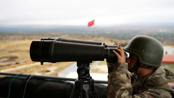 Un soldat turc la frontiera cu Siria - Sputnik Moldova