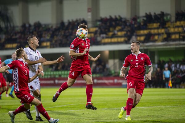 Cel de al patrulea gol,  marcat chiar înainte de final, a accentuat senzația apăsătoare provocată de evoluarea fotbaliștilor moldoveni - Sputnik Moldova