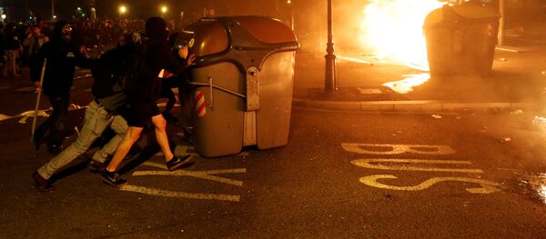 Протесты в Барселоне Протесты в Барселоне - Sputnik Молдова