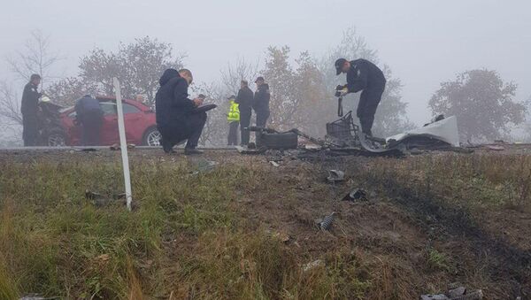 Accident rutier la intrarea în orașul Căușeni - Sputnik Moldova