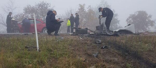 Авария при въезде в Каушаны Авария при въезде в Каушаны - Sputnik Молдова