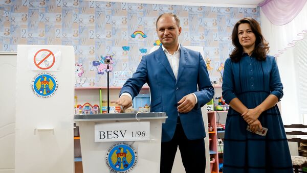 Ион Чебан на выборах в Кишиневе - Sputnik Молдова
