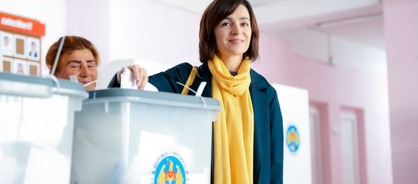 Майя Санду на выборах примара в Кишинев - Sputnik Moldova