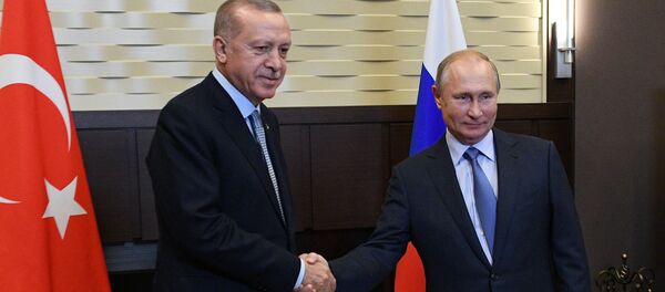Президент РФ В. Путин встретился с президентом Турции Р. Т. Эрдоганом - Sputnik Молдова