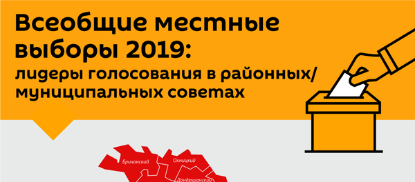 Местные выборы 2019: лидеры голосования в районных / муниципальных советах  - Sputnik Молдова