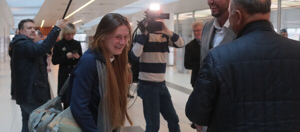 Прилет Марии Бутиной в Москву - Sputnik Moldova-România