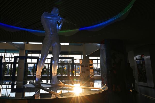 Экспонат выставки Парк ледяных скульптур Государственного музея спорта в Ледовом дворце спорта Айсберг - Sputnik Молдова