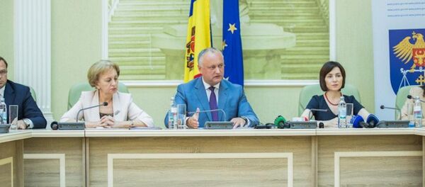 Игорь Додон, Майя Санду, Зинаида Гречаный - Sputnik Молдова