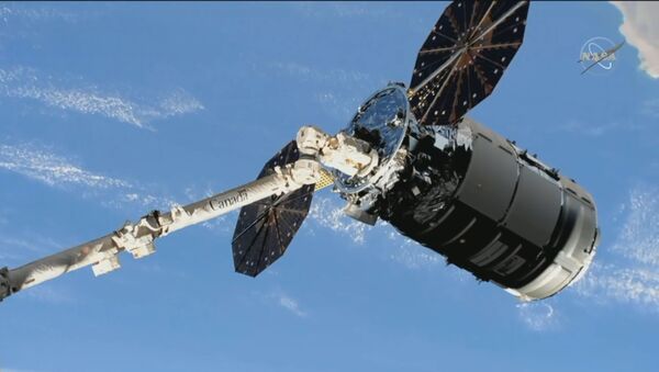 Стыковка грузового корабля NASA Лебедь с МКС - Sputnik Молдова