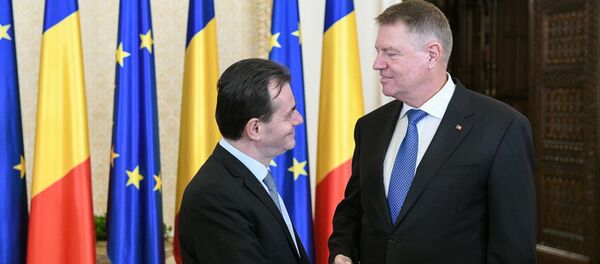 Klaus Iohannis şi Ludovic Orban. Guvernului României - Sputnik Moldova-România