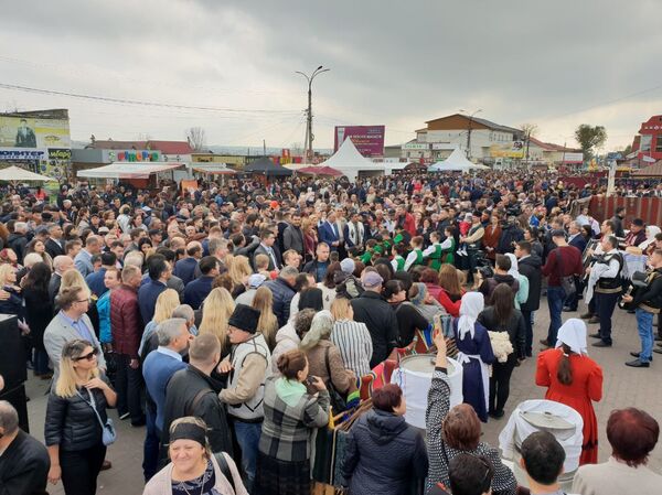 Президент Молдовы угостил гагаузов вином собственного приготовления - Sputnik Молдова