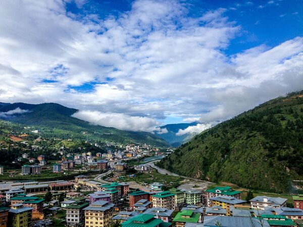 Вид на деревню в Бутане - Sputnik Молдова