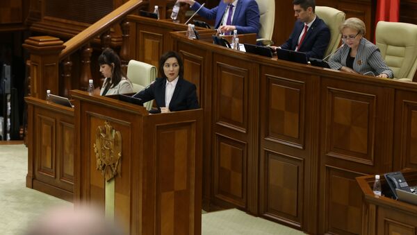 Заседание парламента РМ – вотум недоверия правительству Санду / Ședința Parlamentului RM – Moțiunea de cenzură - Sputnik Moldova