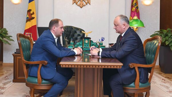 Президент Молдовы Игорь Додон провел встречу с примаром Кишинева Ионом Чебаном - Sputnik Moldova