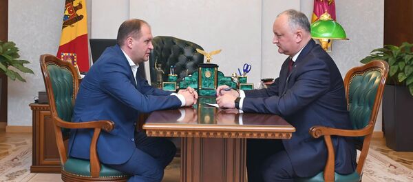 Президент Молдовы Игорь Додон провел встречу с примаром Кишинева Ионом Чебаном - Sputnik Moldova