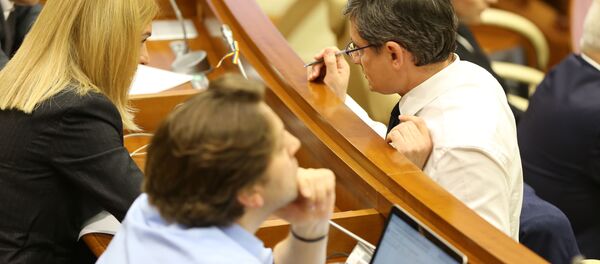 Заседание парламента РМ – вотум недоверия правительству Санду / Ședința Parlamentului RM – Moțiunea de cenzură - Sputnik Moldova