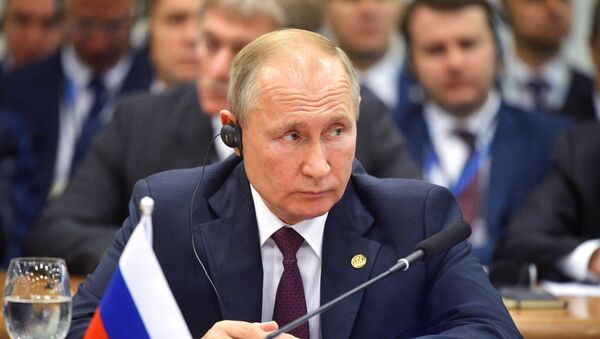 Президент РФ В. Путин на саммите БРИКС в Бразилии - Sputnik Moldova