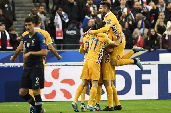 Meciul de fotbal cu Franţa s-a încheiat: Moldova a luptat onorabil, chiar dacă a pierdut Meciul de fotbal cu Franţa s-a încheiat: Moldova a luptat onorabil, chiar dacă a pierdut - Sputnik Moldova-România