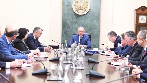 Игорь Додон и члены правительства И. Кику - Sputnik Moldova