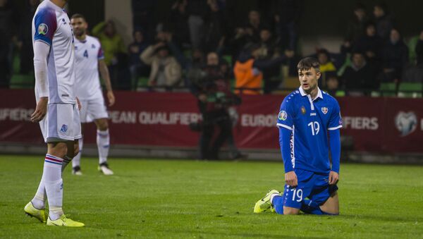 Матч между сборными Молдовы и Исландии по футболу  - Sputnik Moldova