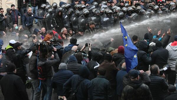 Акции протеста в Тбилиси - Sputnik Moldova-România