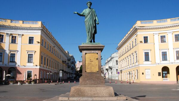 Odesa, statuia Ducelui de Richelieu, fotografie de arhivă - Sputnik Moldova