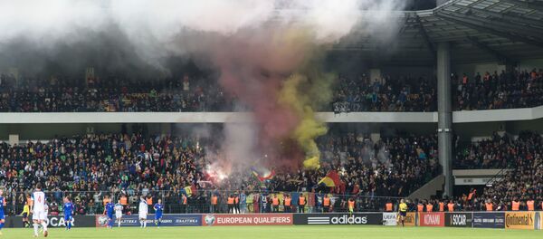 Матч между сборными Молдовы и России в отборе на Евро-2016 - Sputnik Молдова