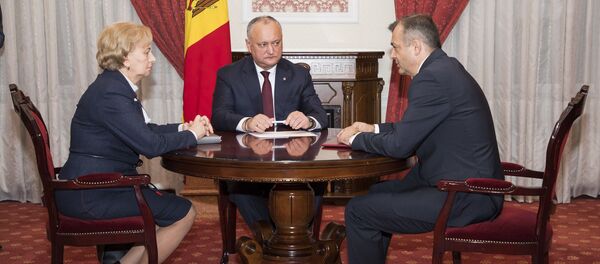 ședință de lucru comună a Președintelui țării, Igor Dodon, președintelui Parlamentului Zinaida Greceanîi și Prim-ministrului Ion Chicu. 2019-11-18 - Sputnik Moldova