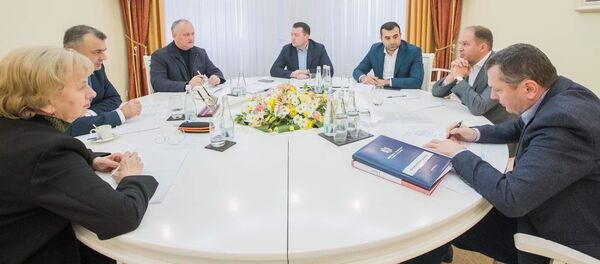 Встреча Игоря Додона с премьером, спикером и мэром Кишинева - Sputnik Moldova