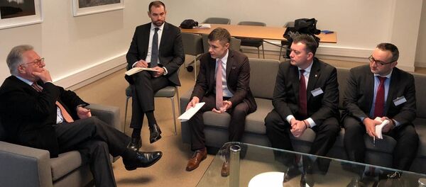 Ministrul justiției, Fadei Nagacevschi a avut o întrevedere cu Președintele Comisiei de la Veneția, Gianni Buquicchio - Sputnik Moldova