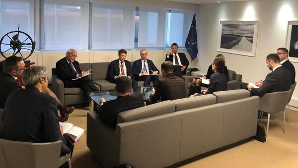 Ministrul justiției, Fadei Nagacevschi în discuții bilaterale cu oficialii Consiliului Europei - Sputnik Moldova