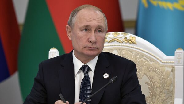 Рабочий визит президента РФ В. Путина в Киргизию - Sputnik Moldova-România