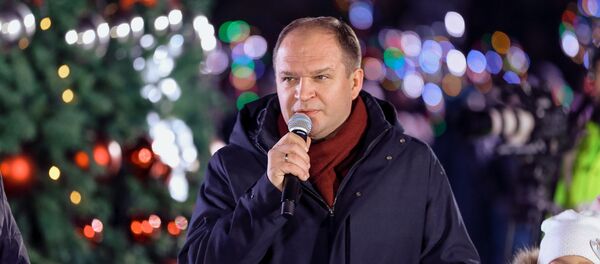 Primarul Ion Ceban la inaugurarea Bradului - Sputnik Moldova