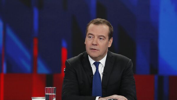Интервью Премьер-министра РФ Д. Медведева российским телеканалам - Sputnik Moldova