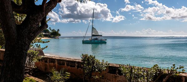 Парусное судно в море у острова Барбадос Парусное судно в море у острова Барбадос - Sputnik Молдова