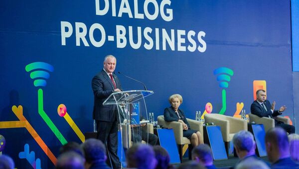 Igor Dodon la Forumul Economic ”Dialog pro-business” - Sputnik Moldova