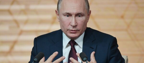 Ежегодная большая пресс-конференция президента РФ В. Путина Ежегодная большая пресс-конференция президента РФ В. Путина - Sputnik Moldova-România