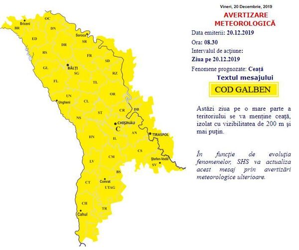 Alertă meteo în Moldova: Mesaj important pentru șoferi - Sputnik Moldova