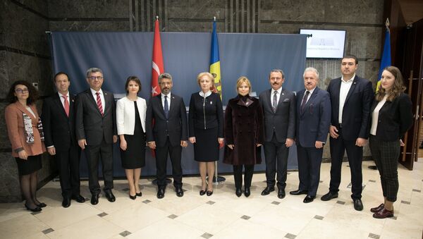 Zinaida Greceanîi cu deputați turci - Sputnik Moldova