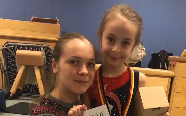 Adriana Lungu fetița de 7 ani care a obținut aurul în Germania - Sputnik Moldova