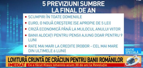 Cinci previziuni grave – vizează banii a milioane de români! Cinci previziuni grave – vizează banii a milioane de români! - Sputnik Moldova-România